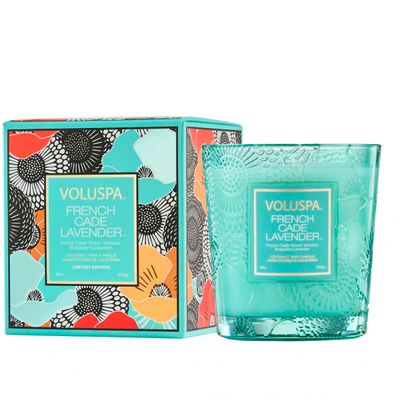 Vela Copo VidroClassico Edição 25 Aniversário French Cade Lavander 60h Voluspa