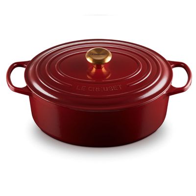 Panela Oval Signature 31 cm Vermelho Ameixa Rhone Le Creuset