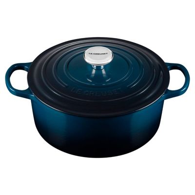 Panela Redonda Signature 24 cm Azul Nuit Le Creuset