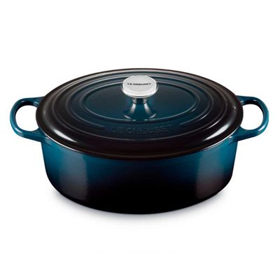 Panela Oval Signature 31 cm Azul Nuit Le Creuset