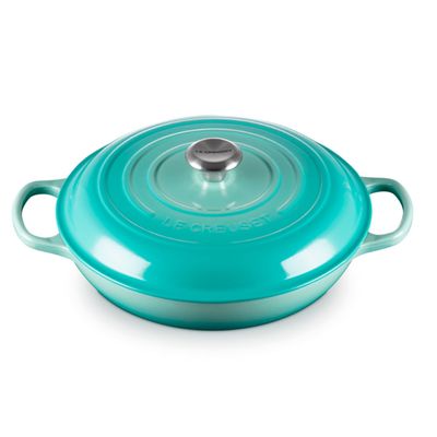 Caçarola Buffet Signature 30 cm Azul Cool Mint Le Creuset