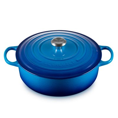 Panela Risoto Signature 30 cm Azul Azure Blue Le Creuset