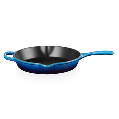 Frigideira Skillet Redonda com Alça Signature 26 cm Azul Azure Blue Le Creuset