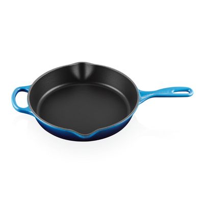 Frigideira Skillet Redonda Funda com Alça Signature 26 cm Azul Azure Blue Le Creuset