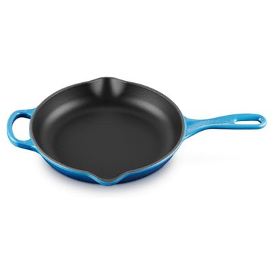 Frigideira Skillet Redonda com Alça Signature 23 cm Azul Azure Blue Le Creuset