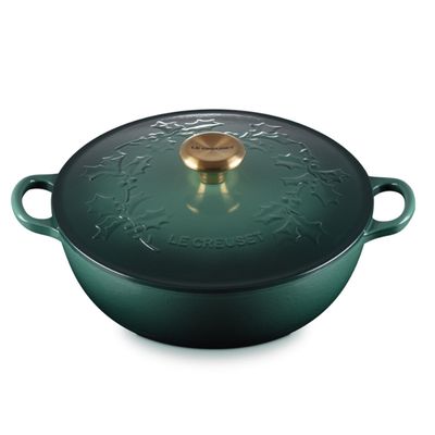 Panela Marmita Holly Tradicional 26 cm com Pegador Dourado Verde Artichaut Le Creuset