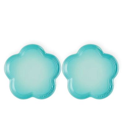 Pratos Flor 23 cm Azul Cool Mint Le Creuset