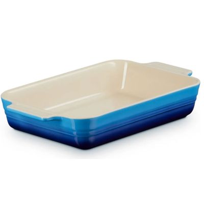 Travessa Retangular Classic 25 cm Azul Azure Le Creuset