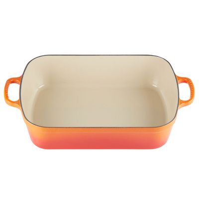 Travessa Retangular Signature com Alças 33 cm Laranja Le Creuset