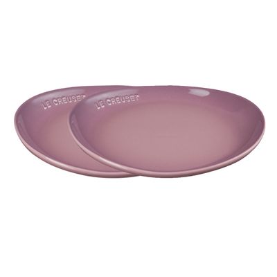 Prato Raso Sphere Jardim 2 Peças 18 cm Rosa Shell Pink Le Creuset