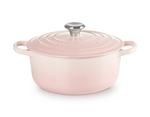 Panela Redonda Signature 24 cm Rosa Shell Pink Le Creuset 1