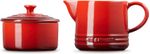 Kit Cream 300 ml e Sugar 250 ml Signature Vermelho Le Creuset 02