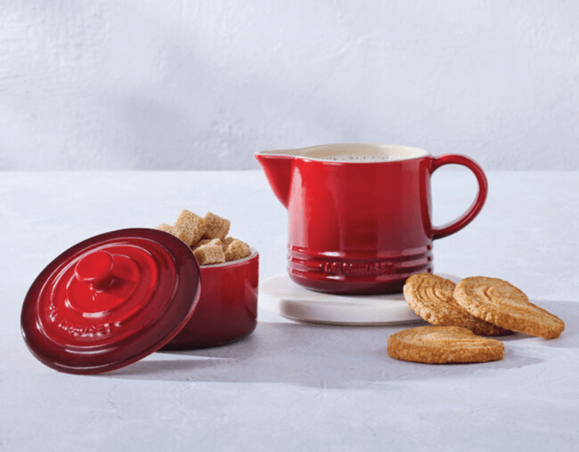 Kit Cream 300 ml e Sugar 250 ml Signature Vermelho Le Creuset 04