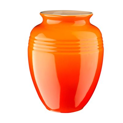 Vaso Cerâmica 1 L volume 15 cm altura Laranja Le Creuset