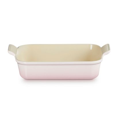 Travessa Retangular 32 cm Rosa Shell Pink Le Creuset