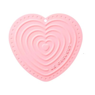 Suporte de Silicone Coração Rosa Pink Le Creuset