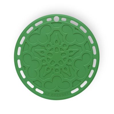Suporte De Silicone Mandala Verde Bamboo Green Le Creuset