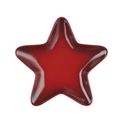 PRATO ESTRELA 20CM VERMELHO