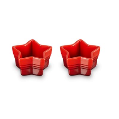 SET 2 RAMEKIN ESTRELA VERMELHO