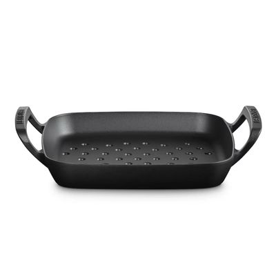 CESTA PERFURADA QUAD C/ALÇAS 30CM ALPINE MATTE BLACK