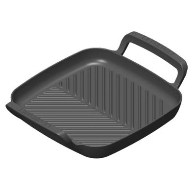 GRELHA QUADRADA C/ ALÇAS 26CM ALPINE MATTE BLACK