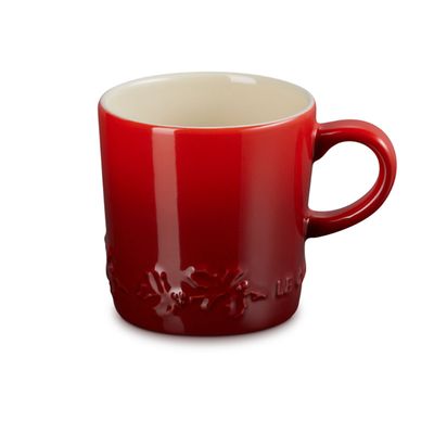 CANECA HOLLY 200ML VERMELHO