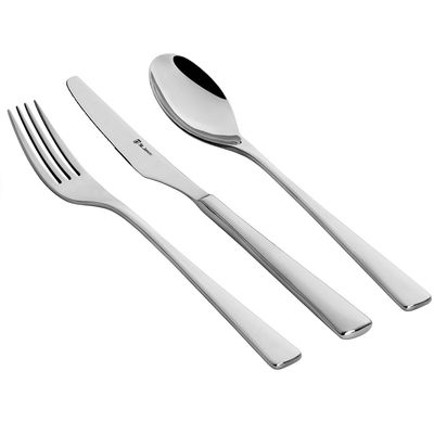 Faqueiro New Solhouette Aço Inox 130 Peças St. James