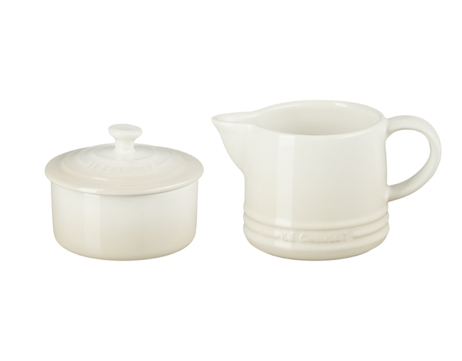 Kit Cream 300 ml e Sugar 250 ml Signature Branco Meringue Le Creuset v1