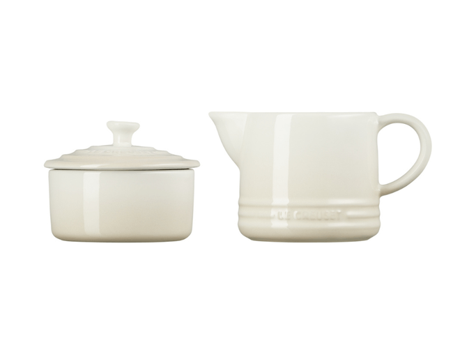 Kit Cream 300 ml e Sugar 250 ml Signature Branco Meringue Le Creuset v2