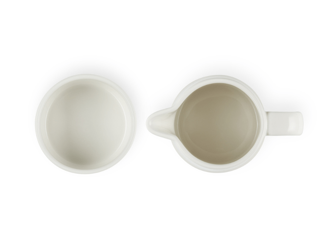 Kit Cream 300 ml e Sugar 250 ml Signature Branco Meringue Le Creuset v3