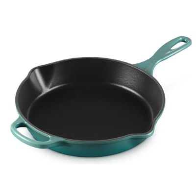 Frigideira Skillet Redonda com Alça Signature 26 cm Azul Bleu Riviera Le Creuset
