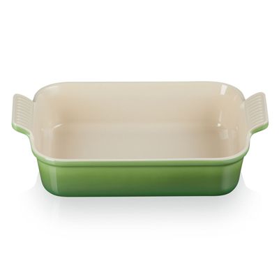 Travessa Retangular Heritage 32 cm Verde Bamboo Green Le Creuset