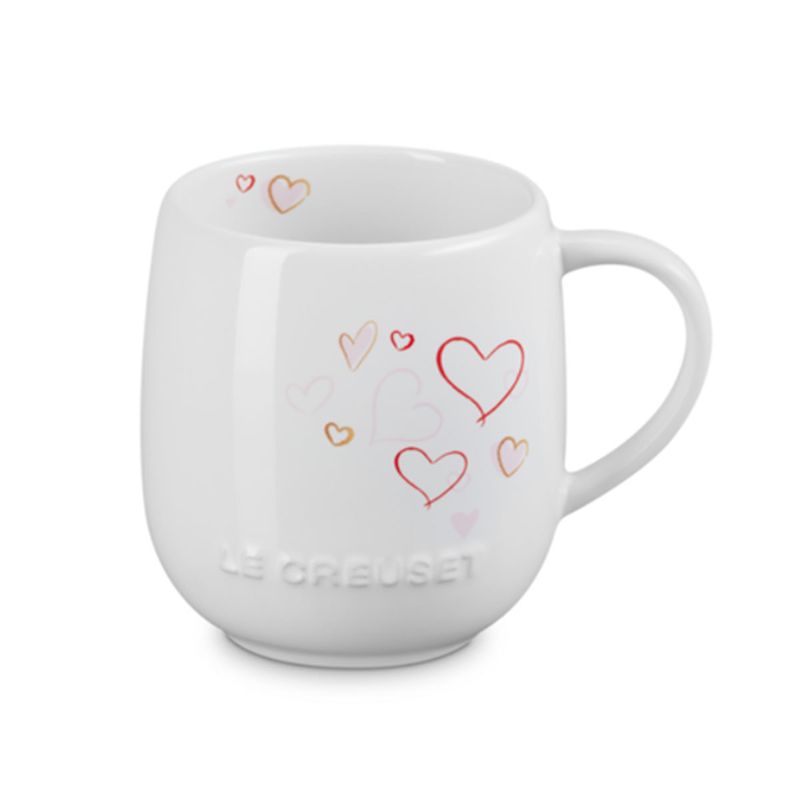 Caneca Mon Coeur Heritage 380 ml Branco Le Creuset