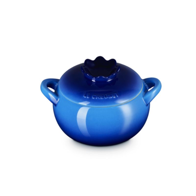 Mini Cocotte Cerâmica BlueBerry Fruits 480 ml Cor Azul Azure Blue Le Creuset