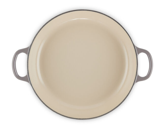 Caçarola Buffet Signature 30 Cm Cinza Flint Le Creuset Dentro