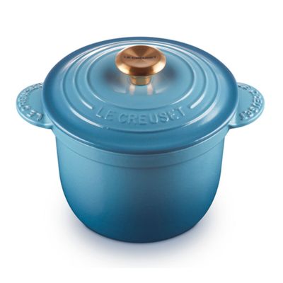 Panela de Arroz Every Com Tampa Interna18 cm Azul Chambray Le Creuset