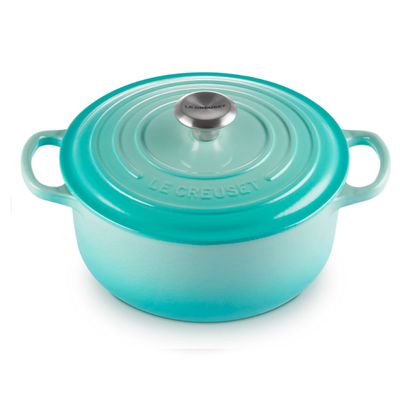 Panela Redonda Signature 22 cm Azul Cool Mint Le Creuset