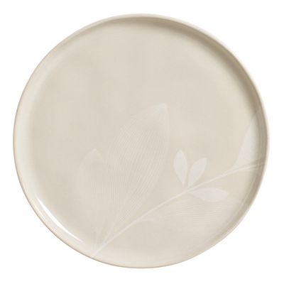 Pratos Raso Bio Stoneware Açucena Cinza 6 Peças Porto Brasil