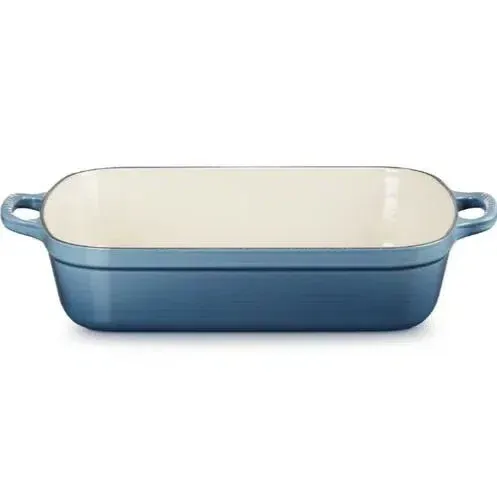 Travessa Retangular com Alça Signature 33 cm Azul Chambray Le Creuset v2