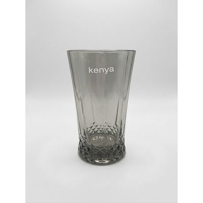 Copo Alto Acrílico 500 ml Cinza Kenya