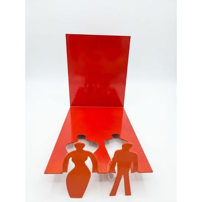Apadores de Livro Pai e Mãe Vermelho Vd Sing