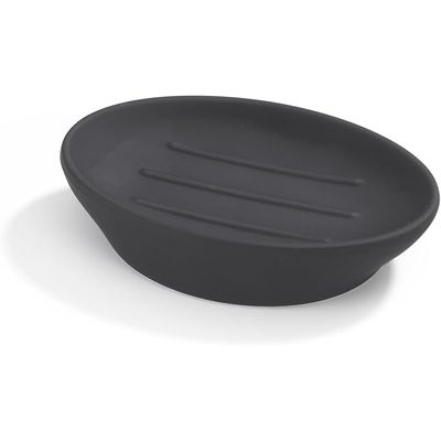 Saboneteira Velvet em Melamina 14 cm Preto Matte Umbra